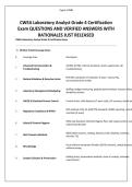 CWEA Laboratory Analyst Grade 1&comma; 2&comma; 3&4 Certification Exam