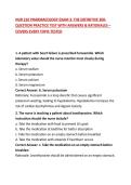 NUR 210 PHARMACOLOGY EXAM 3&colon; THE DEFINITIVE 200-QUESTION PRACTICE TEST WITH ANSWERS & RATIONALES &ndash; COVERS EVERY TOPIC TESTED