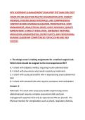 HESI LEADERSHIP & MANAGEMENT EXAM PREP TEST BANK 2026-2027&NewLine;COMPLETE 200-QUESTION PRACTICE EXAMINATION WITH CORRECT ANSWERS&comma; EVIDENCE-BASED RATIONALES&comma; AND COMPREHENSIVE CONTENT REVIEW COVERING DELEGATION&comma; PRIORITIZATION&comma; STAFF MANAGEMENT&comma; LEGAL&sol;ETHICAL I
