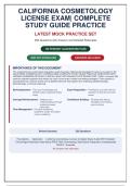 CALIFORNIA COSMETOLOGY LICENSE EXAM 2026 &vert; 250 Practice Questions with Verified Answers & Detailed Rationales &vert; State Board Prep