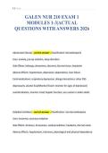 GALEN NUR 210 EXAM 1&NewLine;MODULES 1-3&vert;ACTUAL&NewLine;QUESTIONS WITH ANSWERS 2026&NewLine;