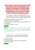 TEXAS CRANE OPERATOR CERTIFICATION &NewLine;EXAM WITH ACTUAL QUESTIONS AND &NewLine;VERIFIED ANSWERS&comma; PLUS EXPLAINED &NewLine;RATIONALES&sol;EXPERT VERIFIED FOR &NewLine;GUARANTEED 100&percnt; PASS 2026&sol;LATEST &NewLine;UPDATE&sol;INSTANT DOWNLOAD PDF