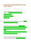 HHS 300 EXAM 3 COMPLETE QUESTIONS WITH 100&percnt; CORRECT ANSWERS