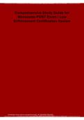 Comprehensive Study Guide for Minnesota POST Exam 2026&sol;2027 &vert; Law Enforcement Certification Review&comma; Practice Questions & Exam Prep