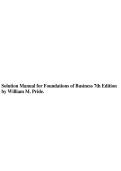 Solution Manual for Foundations of Business&comma; 7th Edition &vert; Complete Solutions &vert; Latest Study Guide 2026 &vert; William M&period; Pride