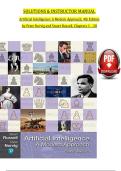 Solutions & Instructor Manual for Artificial Intelligence&colon; A Modern Approach&comma; 4th Edition &vert; Chapters 1&ndash;28 Complete Solutions &vert; Latest Study Guide 2026 &vert; Russell & Norvig