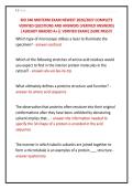 BIO 340 MIDTERM EXAM NEWEST 2026&sol;2027 COMPLETE &NewLine;VERIFIED QUESTIONS AND ANSWERS &lpar;VERIFIED ANSWERS&rpar; &NewLine;&vert;ALREADY GRADED A&plus;&vert;&vert; VERIFIED EXAM&vert;&vert;SURE PASS&excl;&excl;&excl; 