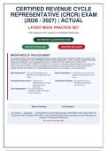 CRCR Exam 2026-2027 Actual Questions with Verified Answers & Rationales &vert; Complete Test Bank &vert; 100&percnt; Guarantee Pass