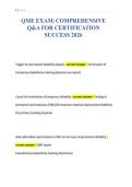 QME EXAM&vert; COMPREHENSIVE&NewLine;Q&A FOR CERTIFICATION&NewLine;SUCCESS 2026&NewLine;