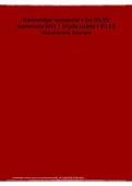 Cambridge Vocabulary for IELTS Advanced Unit 1 Study Guide 2026&sol;2027 &vert; IELTS Vocabulary Review&comma; Key Terms&comma; Practice Exercises & Exam Prep