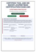 Tool & Die Maker Journeyman Certification Exam 2026&colon; 230 Practice Questions with Detailed Rationales
