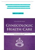 Gynecologic Health Care&colon; With an Introduction to Prenatal and Postpartum Care &lpar;4th Edition&rpar; &vert; Test Bank & Practice Questions with Answers