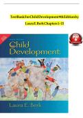 Test Bank for Child Development&comma; 9th Edition &ndash; Laura E&period; Berk