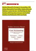 Solution manual for horngren s accounting the managerial chapters 14th edition By Tracie Miller-Nobles Brenda Mattison&comma; All Chapters 1 - 9