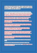 WGU D236 PATHOPHYSIOLOGY FINAL EXAM 2026 UPDATE&NewLine;QUESTIONS AND CORRECT VERIFIED ANSWERS ALREADY&NewLine;GRADED A&plus; &lpar;BRAND NEW VISION&rpar;