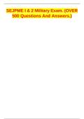 SEJPME I Exam Study Guide &vert; Joint Professional Military Education Practice Questions & Answers 2026&sol;2027