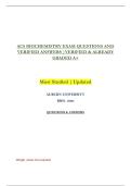 ACS BIOCHEMISTRY EXAM QUESTIONS AND &NewLine;VERIFIED ANSWERS &vert;VERIFIED & ALREADY &NewLine;GRADED A&plus;  &NewLine;Most Studied &vert; Updated