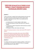 NRNP 6566 Advanced Care of Adults in Acute Settings I &ndash; Exam V1 Questions and Answers with Rationales 2026&sol;2027 Update