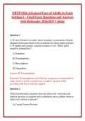 NRNP 6566 Advanced Care of Adults in Acute Settings I &ndash; Final Exam Questions and Answers with Rationales 2026&sol;2027 Update