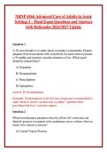 NRNP 6566 Advanced Care of Adults in Acute Settings I &ndash; Final Exam Questions and Answers with Rationales 2026&sol;2027 Update