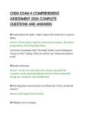 &NewLine;&NewLine;CHDA EXAM 4 COMPREHENSIVE&NewLine;ASSESSMENT 2026 COMPLETE&NewLine;QUESTIONS AND ANSWERS