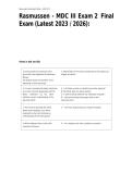 Rasmussen - MDC III Exam 2  Final Exam &lpar;Latest 2023 &sol; 2026&rpar;&colon;&NewLine;&NewLine;
