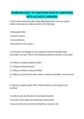 PHARMACOLOGY ATI QUESTION EXAM &num;1 QUESTIONS WITH ACCURATE ANSWERS