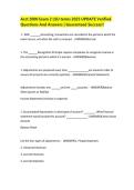 Acct 2000 Exam 2 LSU terms 2025 &vert; UPDATE Verified Questions And Answers &vert; Guaranteed Success&excl;&excl;