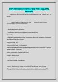 ATI PHARMACOLOGY QUESTIONS WITH ACCURATE ANSWERS