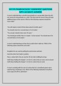 VATI PN PHARMACOLOGY ASSESSMENT QUESTIONS WITH ACCURATE ANSWERS