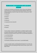 PHARM EXAM 3 ATI QUESTIONS WITH ACCURATE ANSWERS