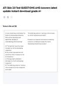 ATI Skin 3&period;0 Test  QUESTIONS AND ANSWERS ALREADY GRADED A&plus;&period; 100&percnt; Verified Solutions &vert; Updated Per Latest Guidelines &vert; Graded A&plus; 