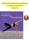 Test Bank For Fundamentals of Anatomy & Physiology&comma; 11th Edition by Frederic H Martini Chapters 1 - 29