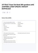 ATI TEAS 7 Exam Test Bank 300   QUESTIONS AND ANSWERS ALREADY GRADED A&plus;&period; 100&percnt; Verified Solutions &vert; Updated Per Latest Guidelines &vert; Graded A&plus; 