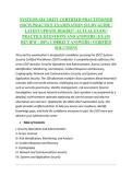 SYSTEMS SECURITY CERTIFIED PRACTITIONER &NewLine;&lpar;SSCP&rpar; PRACTICE EXAMINATION STUDY GUIDE &vert; &NewLine;LATEST UPDATE 2026&sol;2027 &vert; ACTUAL EXAM &vert; &NewLine;PRACTICE QUESTIONS AND ANSWERS &vert; EXAM &NewLine;REVIEW &vert; 100&percnt; CORRECT ANSWERS &vert; VERIFIED &NewLine;SOLUTIONS