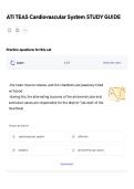 ATI TEAS Cardiovascular System STUDY GUIDE