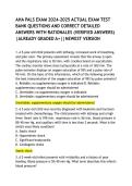 AHA PALS EXAM 2026-2027 ACTUAL EXAM TEST BANK QUESTIONS AND CORRECT DETAILED ANSWERS WITH RATIONALES &lpar;VERIFIED ANSWERS&rpar; &vert;ALREADY GRADED A&plus;&vert;&vert;NEWEST VERSION