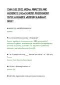 CMN 552 2026 MEDIA ANALYSIS AND&NewLine;AUDIENCE ENGAGEMENT ASSESSMENT&NewLine;PAPER ANSWERS VERIFIED SUMMARY&NewLine;SHEET