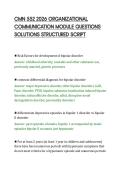 CMN 552 2026 ORGANIZATIONAL&NewLine;COMMUNICATION MODULE QUESTIONS&NewLine;SOLUTIONS STRUCTURED SCRIPT
