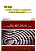 Test Bank for Business Ethics Case Studies and Selected Readings&comma; 9th Edition by Marianne M&period; Jennings&NewLine;
