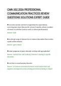 CMN 552 2026 PROFESSIONAL&NewLine;COMMUNICATION PRACTICES REVIEW&NewLine;QUESTIONS SOLUTIONS EXPERT GUIDE
