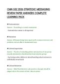CMN 552 2026 STRATEGIC MESSAGING&NewLine;REVIEW PAPER ANSWERS COMPLETE&NewLine;LEARNING PACK&NewLine;