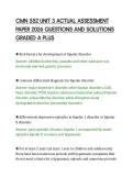 CMN 552 UNIT 3 ACTUAL ASSESSMENT&NewLine;PAPER 2026 QUESTIONS AND SOLUTIONS&NewLine;GRADED A PLUS