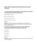 2023 ATI PN Pharmacology Practice Exam Questions and Answers&NewLine;&vert;Rationales