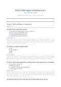 IMSA TRAFFIC SIGNAL TECHNICIAN LEVEL 1 EXAM 2026&sol;2027 &vert; Verified Questions & Answers &vert; Grade A Study Guide &vert; Pass Guaranteed - A&plus; Graded&NewLine;&NewLine;