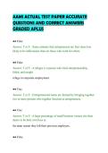 AAMI ACTUAL TEST PAPER ACCURATE&NewLine;QUESTIONS AND CORRECT ANSWERS&NewLine;GRADED APLUS