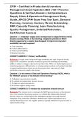CPIM &ndash; Certified in Production & Inventory Management Exam Updated 2026 &vert; 150&plus; Practice Questions & Verified Answers &vert; Comprehensive Supply Chain & Operations Management Study Guide&comma; APICS CPIM Exam Prep Test Bank&comma; Demand Planning&comma; Inventory Control&comma; Mast