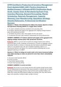 CPIM Certified in Production & Inventory Management Exam Updated 2026 &vert; 220&plus; Practice Questions & Verified Answers &vert; Ultimate APICS Certification Study Guide&comma; Supply Chain & Manufacturing Exam Prep&comma; Inventory Planning&comma; Demand Forecasting&comma; Master Schedulin