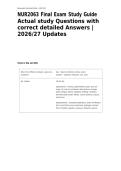NUR2063 Final Exam Study Guide  Actual study Questions with correct detailed Answers &vert; 2026&sol;27 Updates&NewLine;&NewLine;
