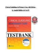 Clinical Guidelines in Primary Care&comma; 4th Edition &ndash; Hollier &vert; Test Bank &vert; Exam Review and Practice Questions&NewLine;